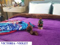 Chăn Lông Cừu Pháp Lasante – Victoria Tím Violet