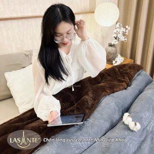 Chăn Lông Cừu Lasante Min Diệp Thảo – Chăn Lông Cừu Quốc Dân