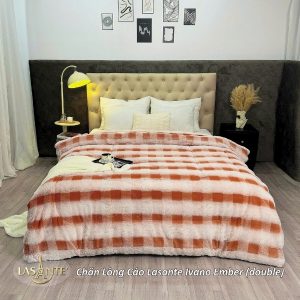 Chăn Thơm Lông Cáo Ivano Ember (Cam)- Chăn Thơm Lông Cáo Mềm Mượt