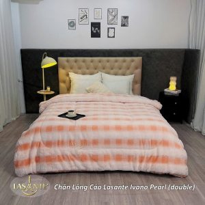 Chăn Thơm Lông Cáo Ivano Pearl (Hồng) – Chăn Thơm Mùi Bạc Hà An Thần Thư Giãn